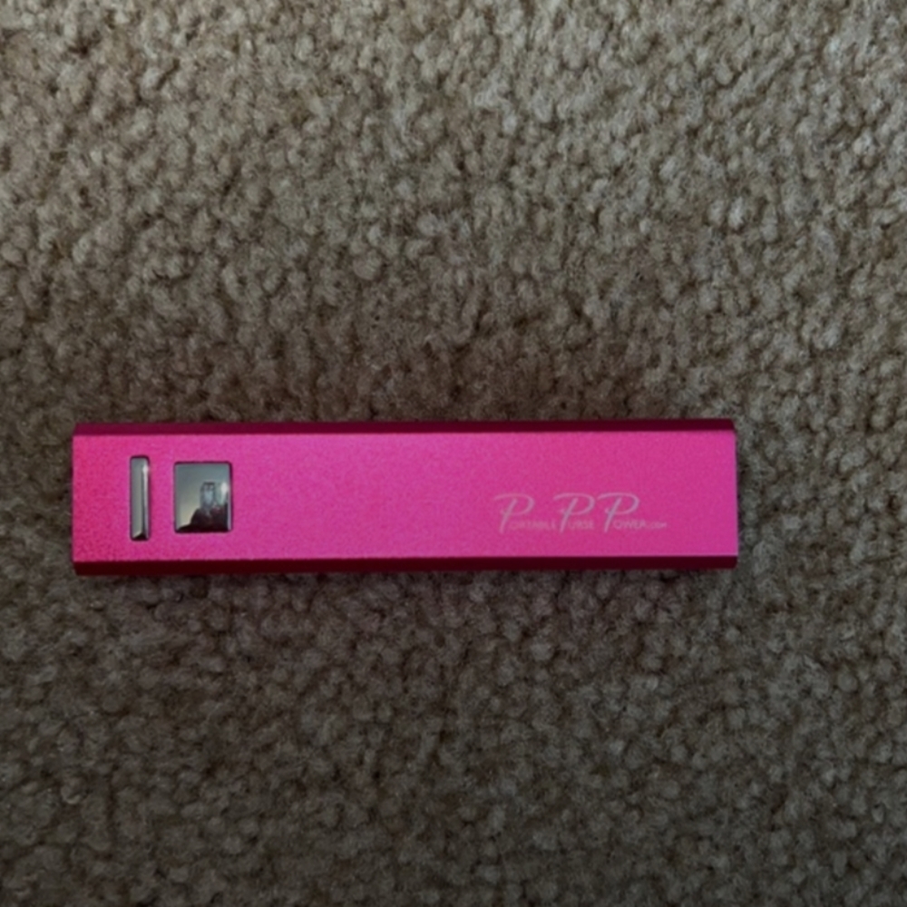 hot pink portable charger